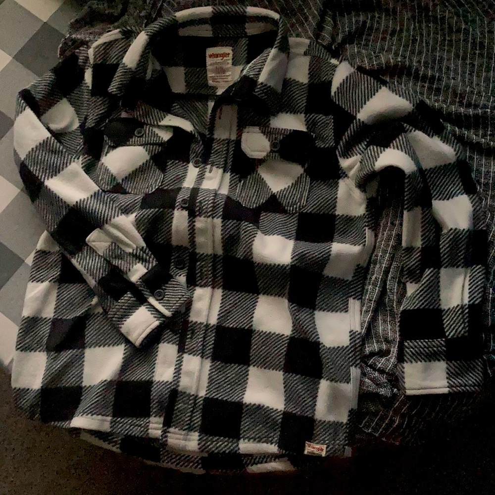 Wrangler Boys fleece button up shirt